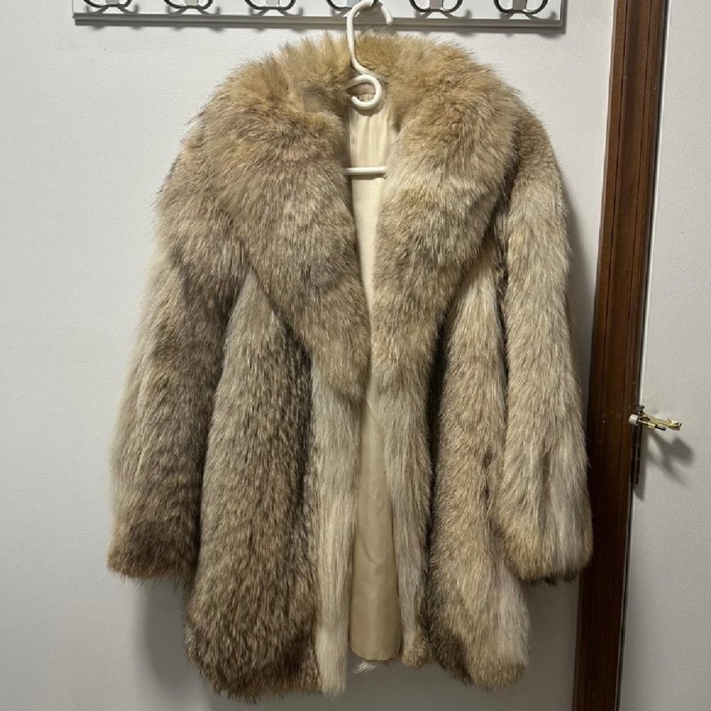 Fox fur coat